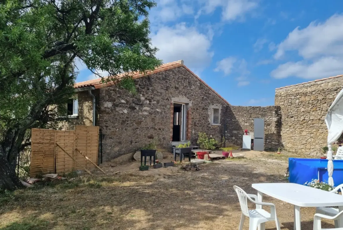 Maison vigneronne rénovée avec remise, garage sur 9000 m² à Aigues Vives 