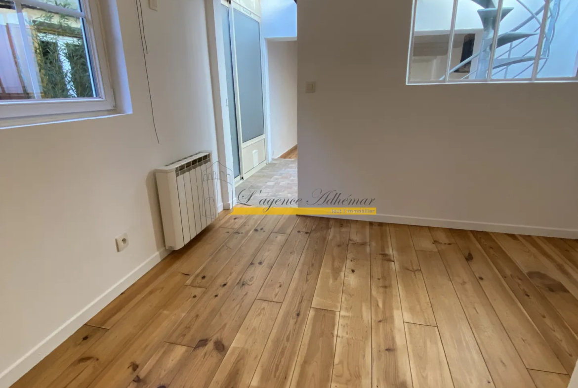 Maison atypique à vendre à Montélimar - Duplex charmant avec jardin 