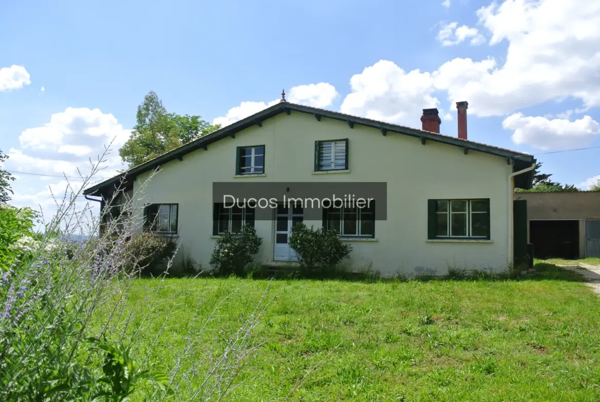 Maison sur les hauteurs de Marmande avec 1,45 hectares de terrain à vendre 