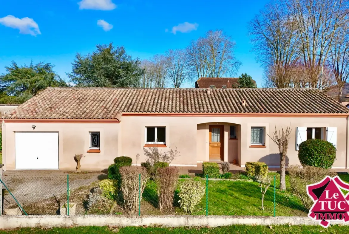 Maison de plain-pied avec 3 chambres à Saint Sylvestre sur Lot 