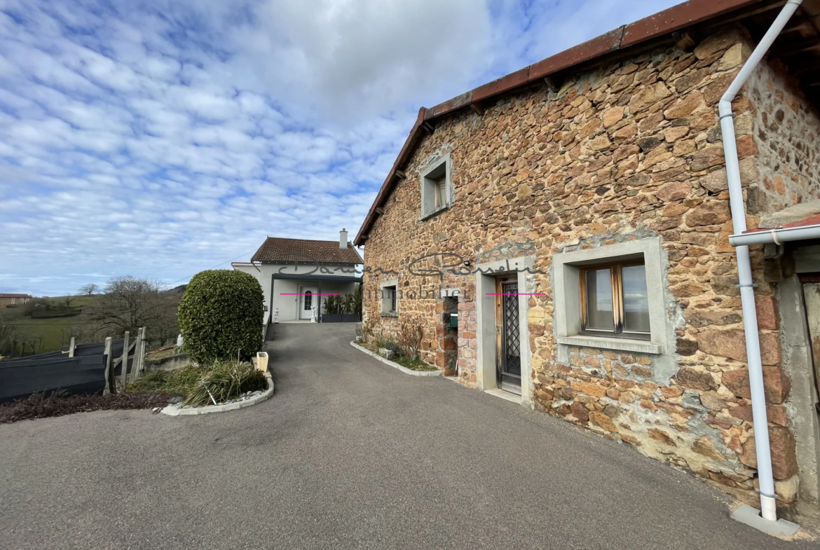 Maison avec dépendances sur 1 hectare à Mardore 