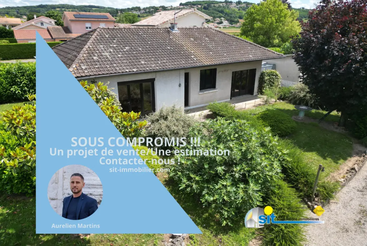 Maison à vendre à Assieu - 61 m² avec garage et terrain 