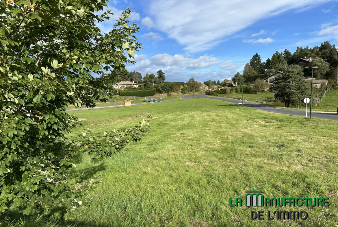 Terrain constructible de 1574 m² à Montfaucon-en-Velay 