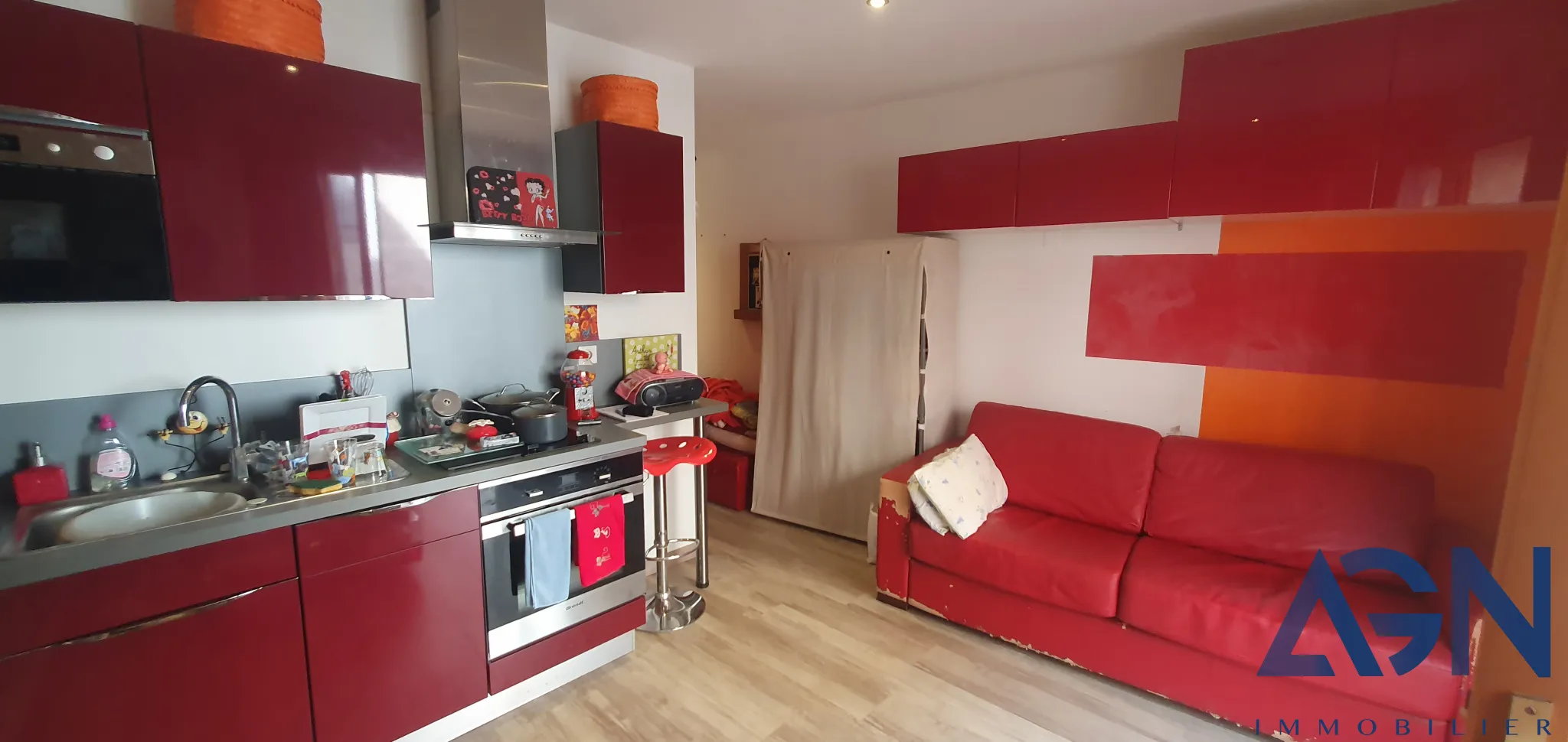 À vendre : Studio de 22m² à Agde, loué 430€ par mois 