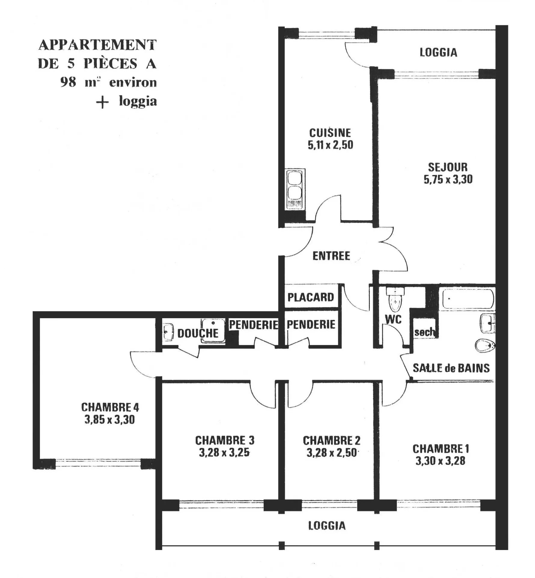 Appartement F5 lumineux à vendre à Créteil 