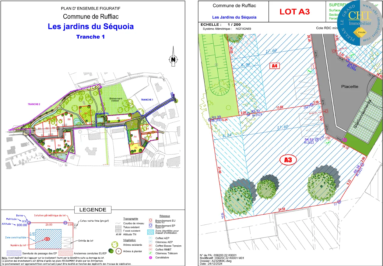 Terrain à bâtir viabilisé à Ruffiac - 575 m² 