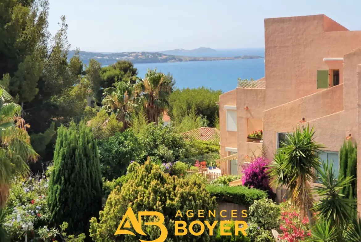 Appartement T3 avec vue mer et piscine à Bandol 