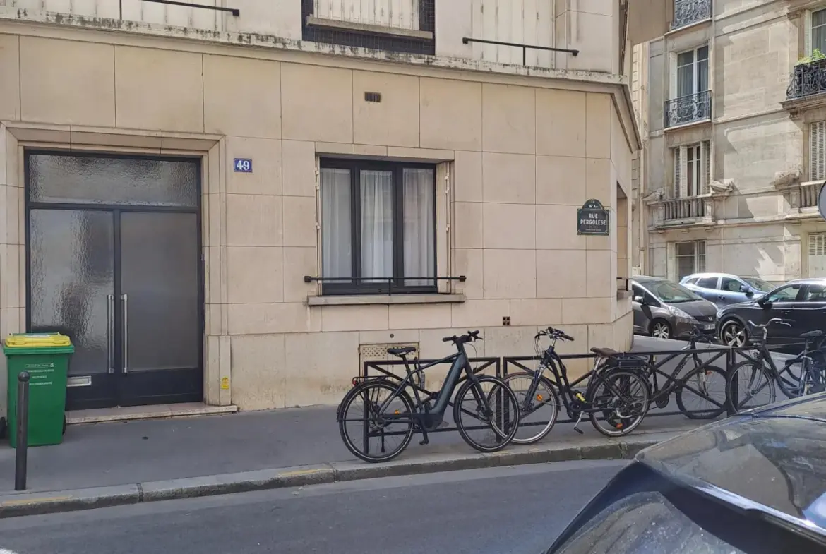 Vente studio sécurisé 15 m² rue Pergolese, Paris 75016 