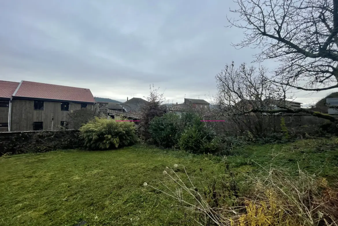 Maison de village à rénover avec jardin à Cublize 