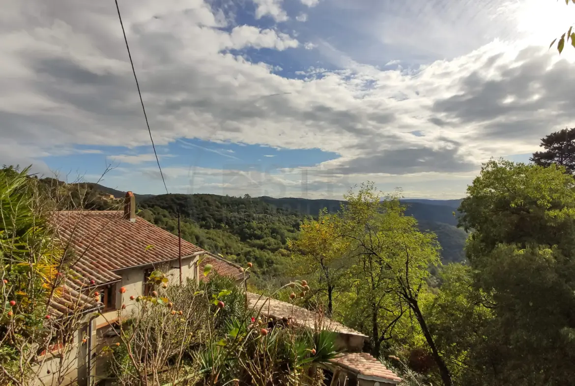 Maison de 72 m² habitables à Saint-Fortunat-sur-Eyrieux avec terrain de 9 hectares 