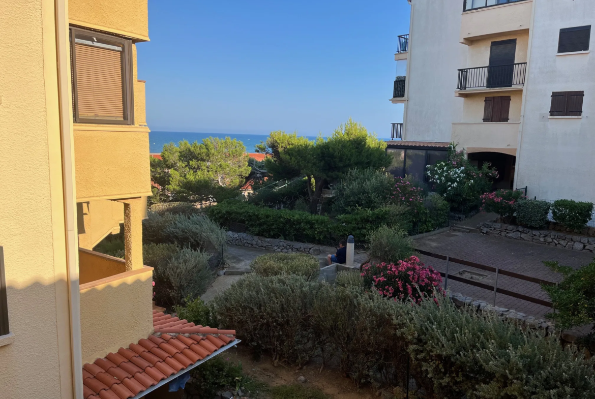 Appartement 2 pièces - 26 m² - Vue mer à Saint Pierre la Mer 