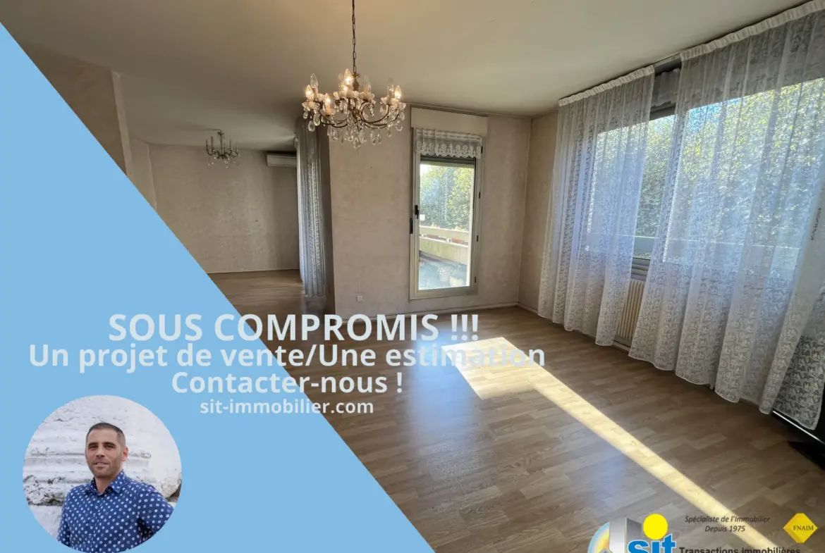 À vendre : Appartement T4 avec vue sur le Rhône 