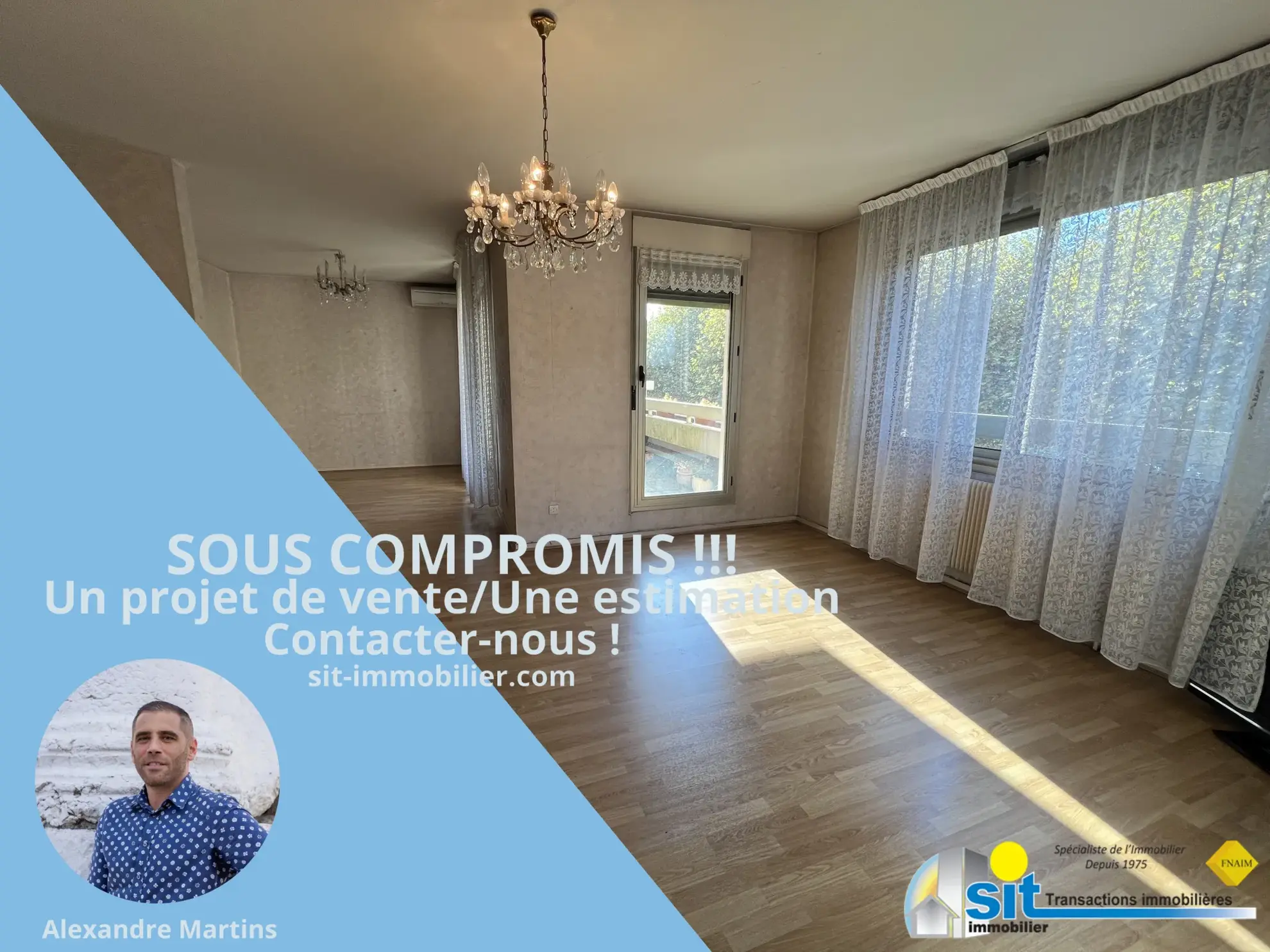 À vendre : Appartement T4 avec vue sur le Rhône 