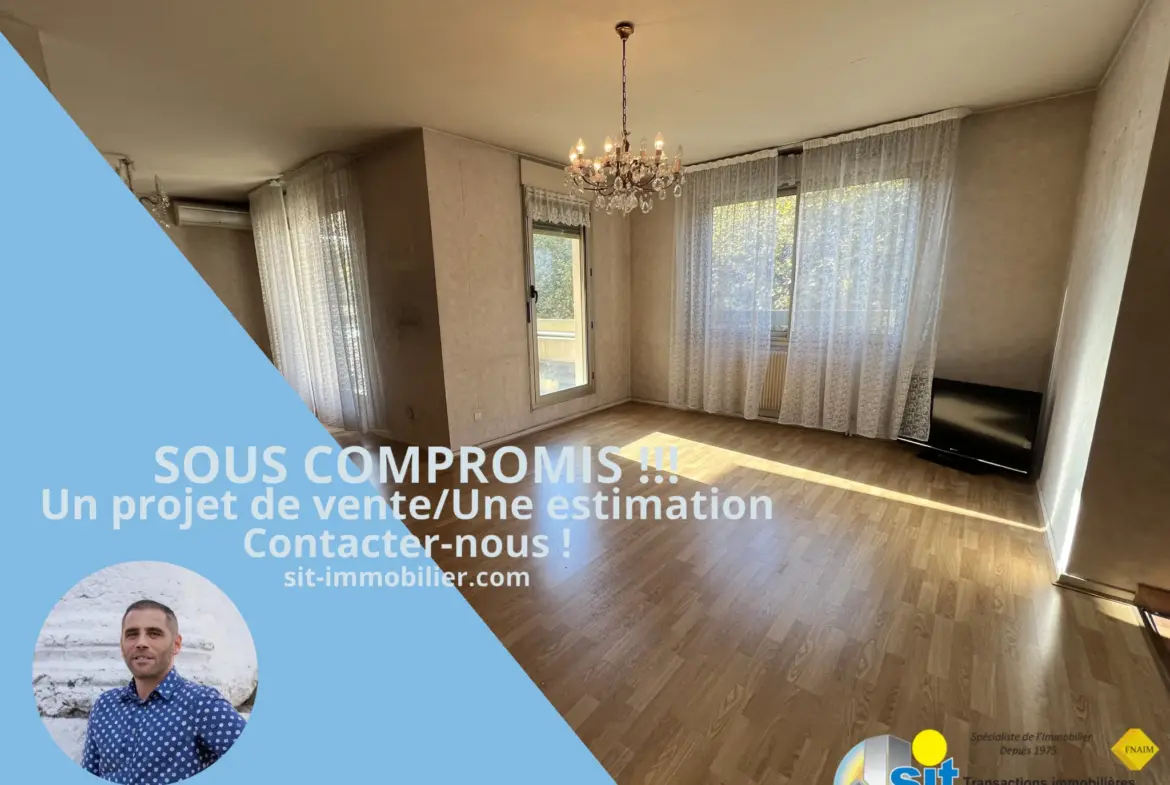 À vendre : Appartement T4 avec vue sur le Rhône 