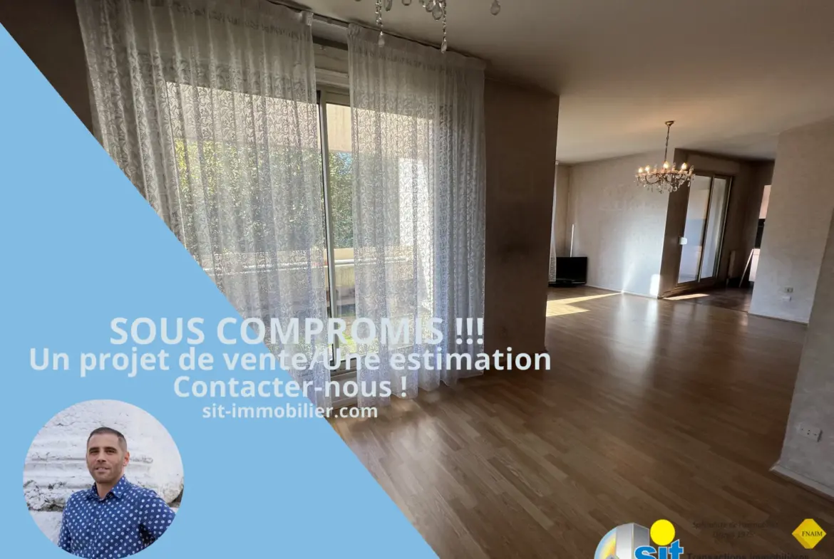 À vendre : Appartement T4 avec vue sur le Rhône 