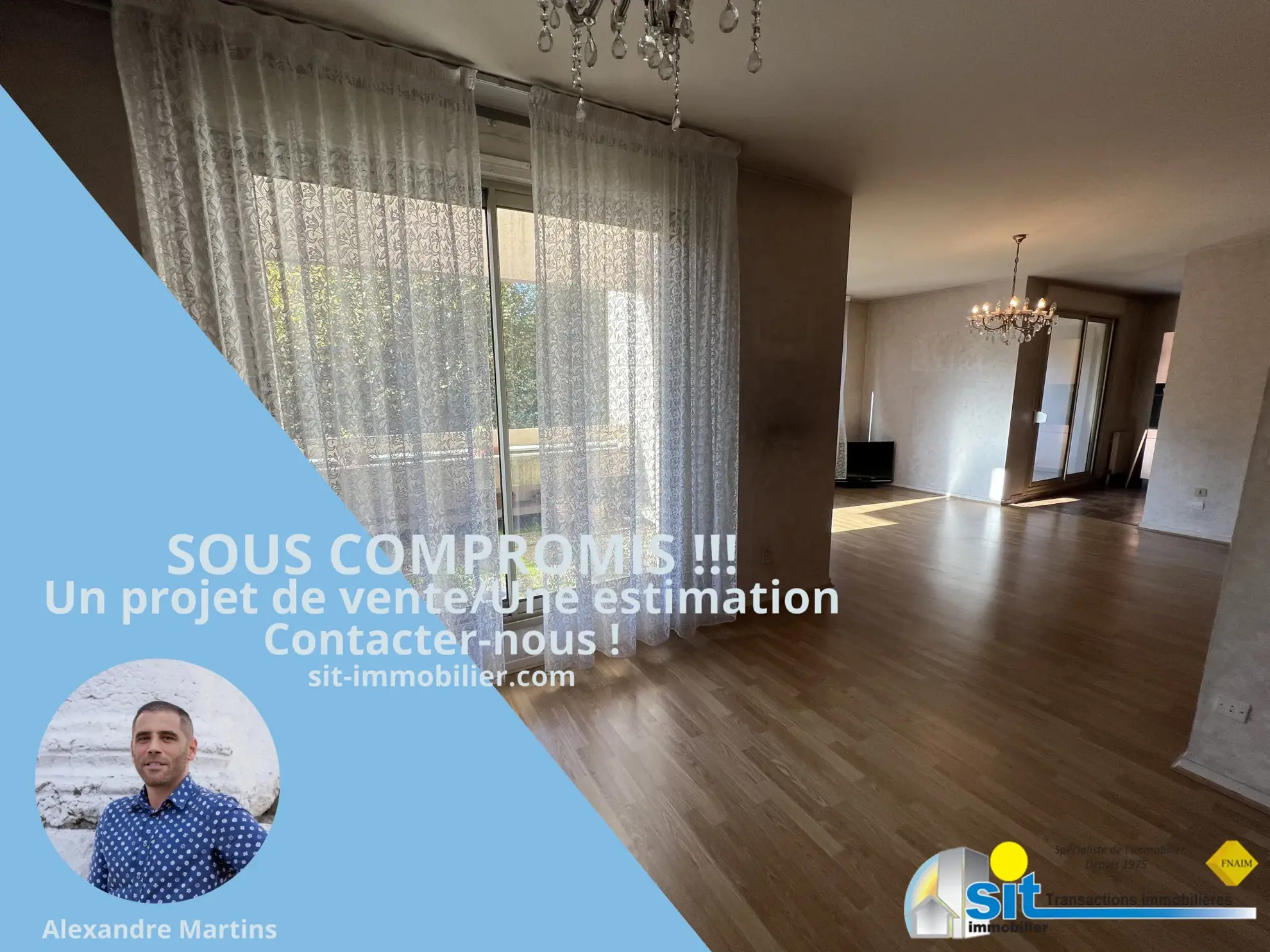 À vendre : Appartement T4 avec vue sur le Rhône 