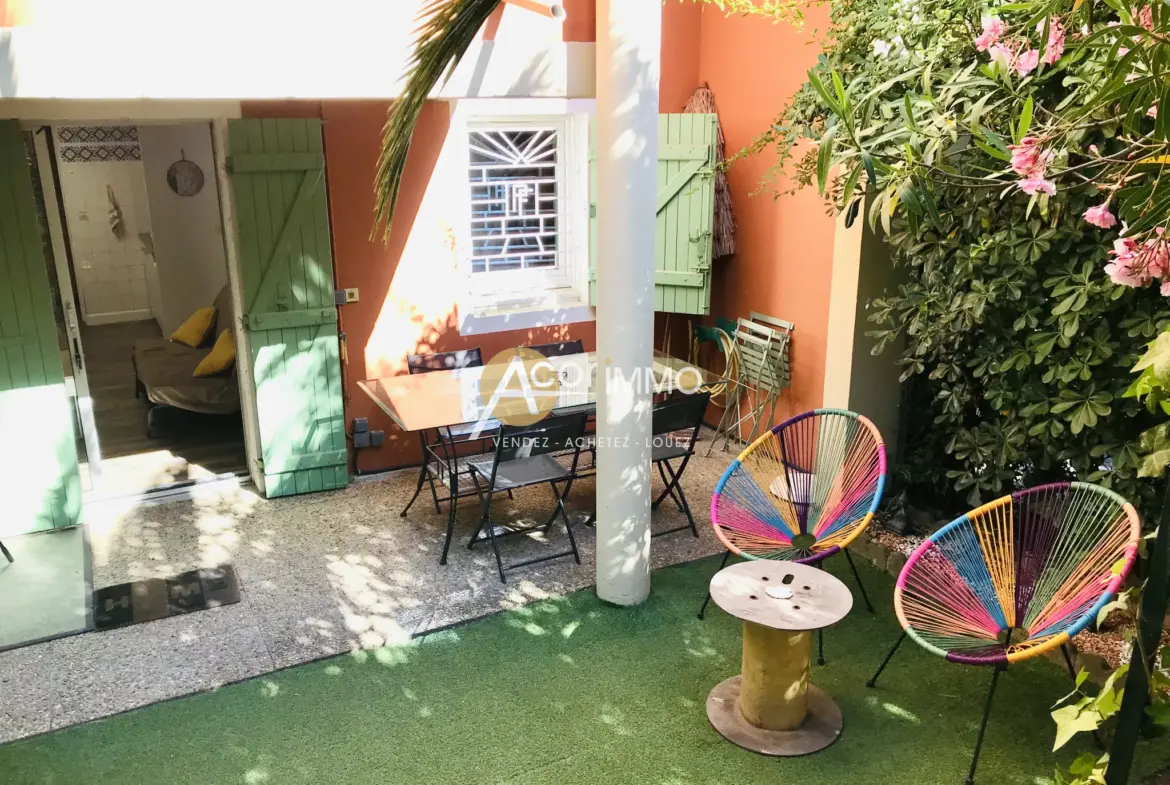 A vendre : Rez de jardin à La Seyne-sur-Mer avec terrasse et place de parking 