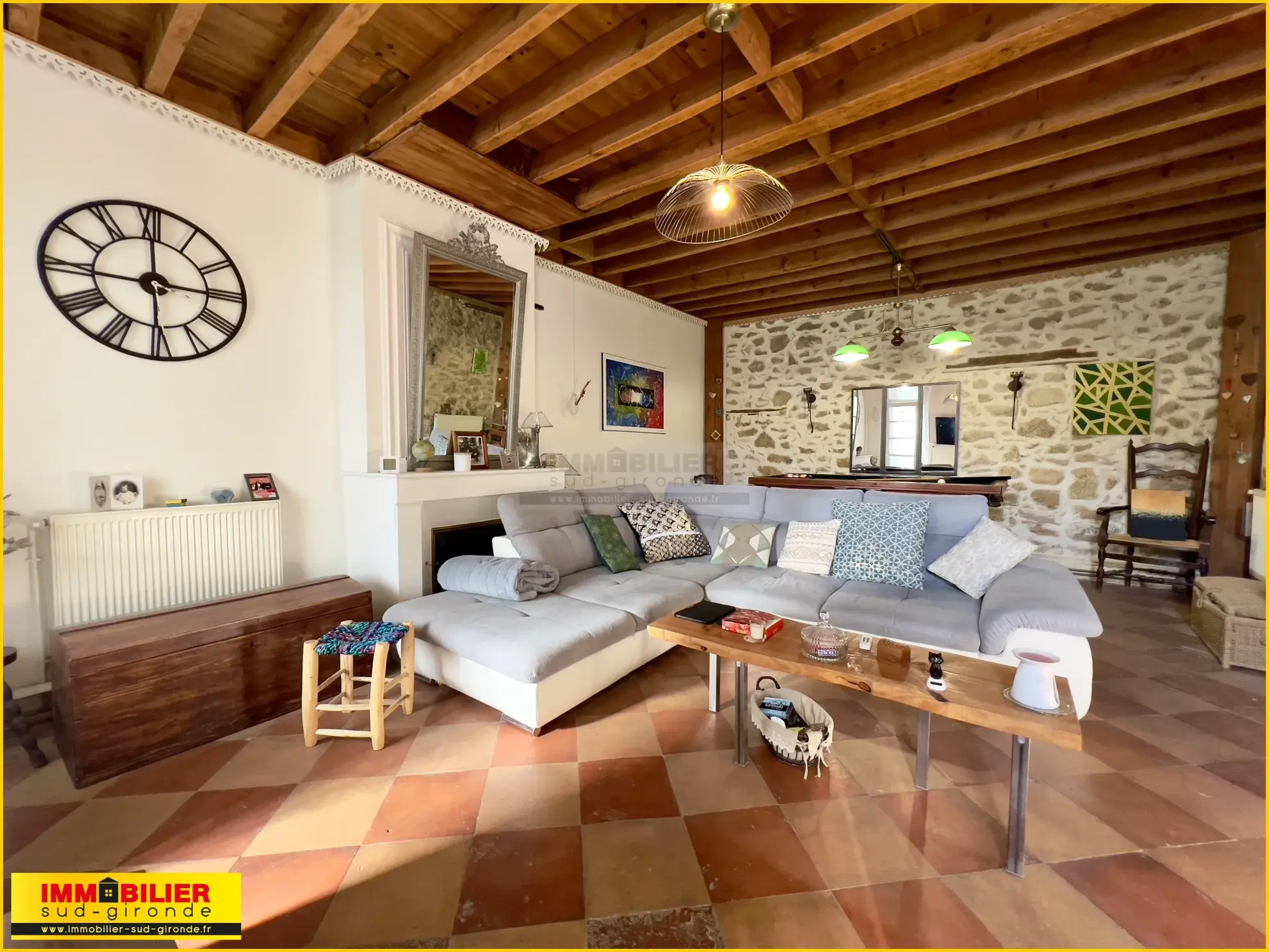 Maison de village en pierre à Illats - 3 chambres - 227 000 € 