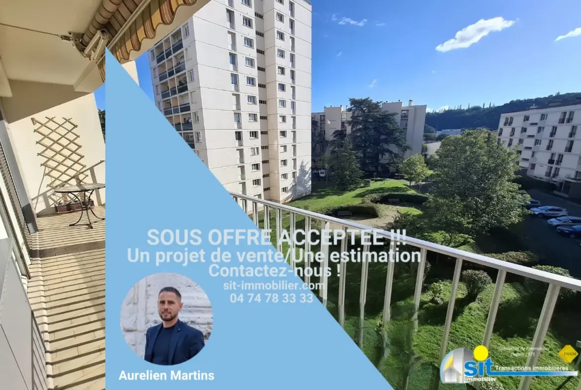 À vendre : Appartement T4 à Vienne avec balcon 