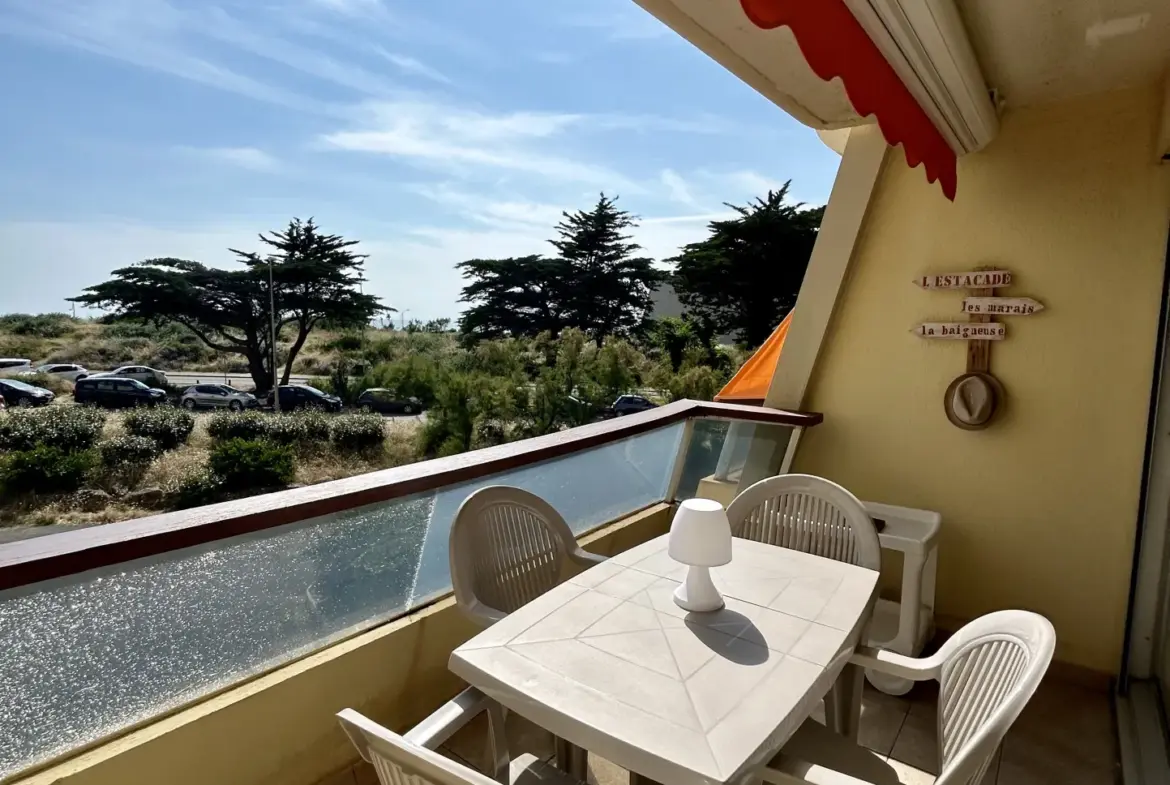 Studio avec terrasse et vue mer à St Jean de Monts 