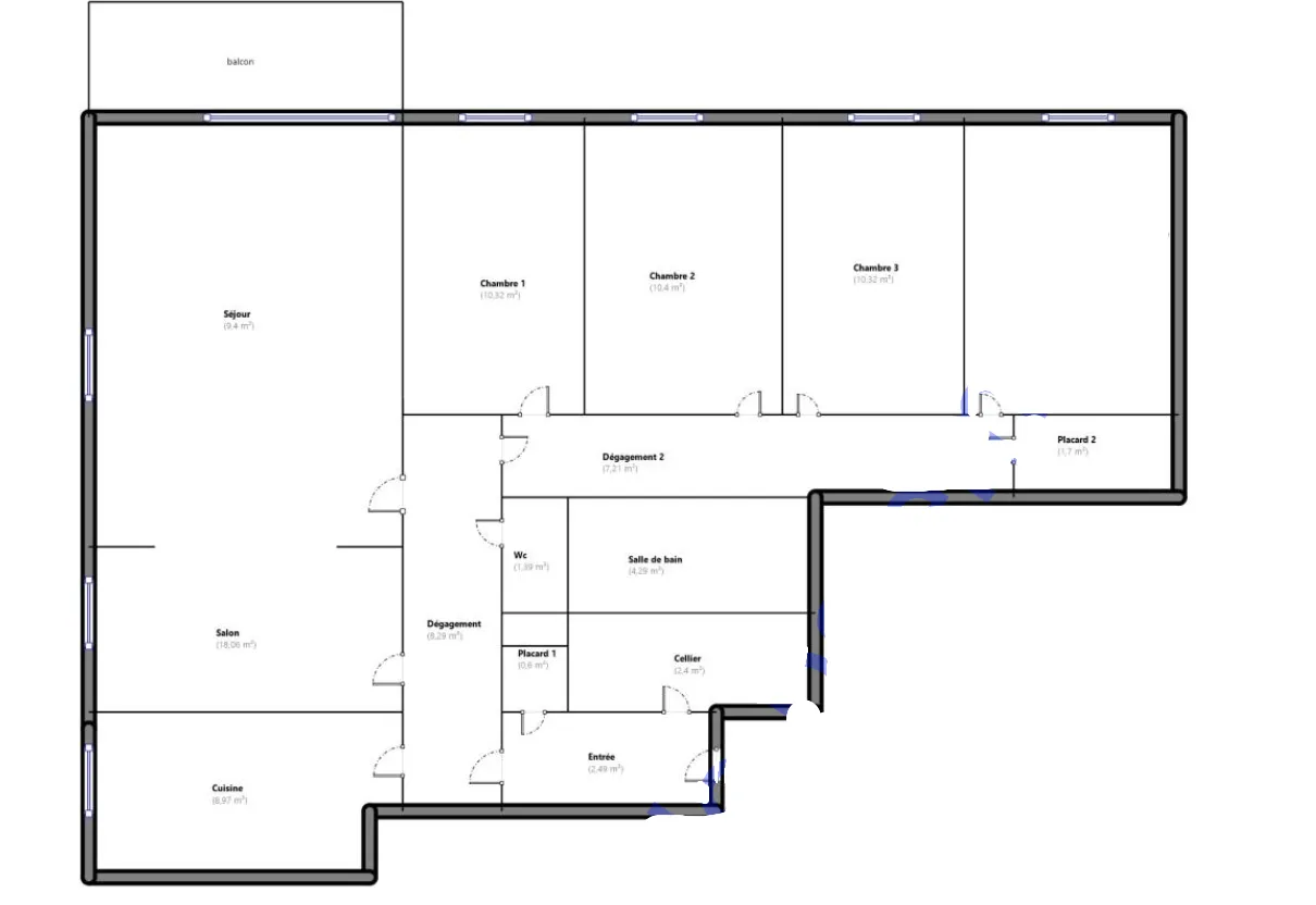 F6 106m² avec 4 Chambres et Parking à Clermont-Ferrand 