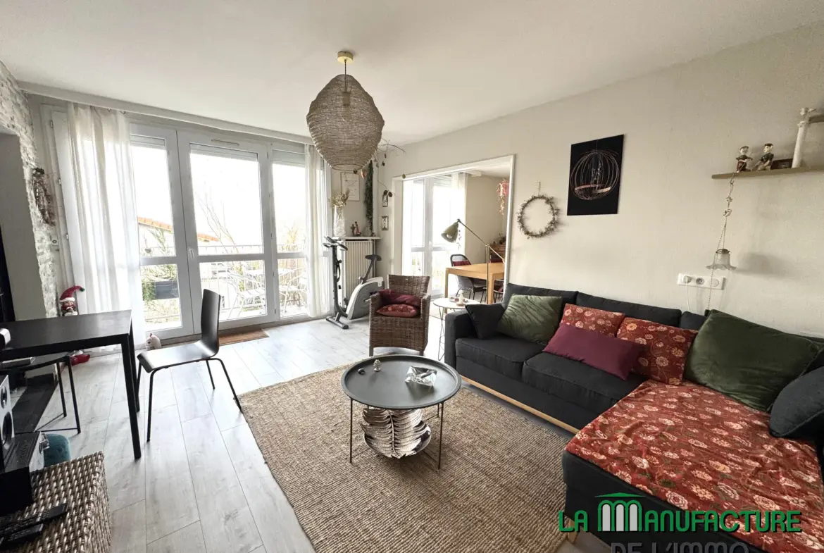 Appartement F4 avec balcon à Villeboeuf le Haut, Saint-Étienne 