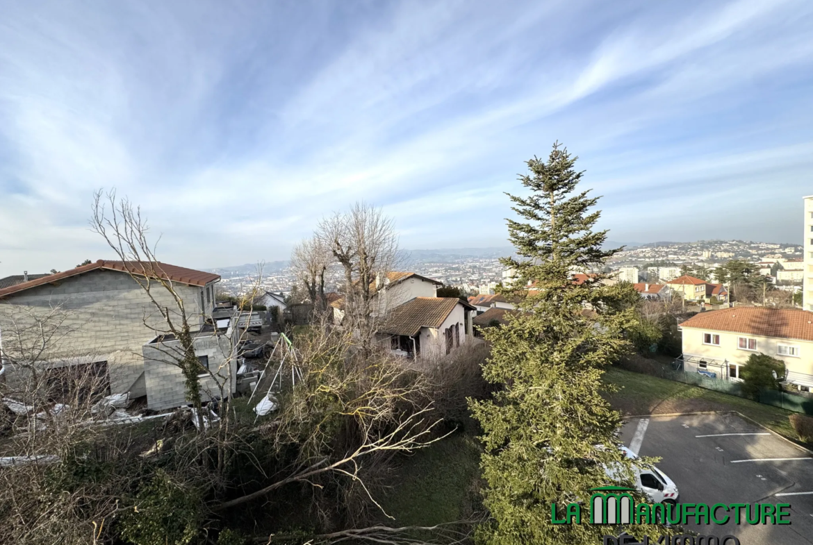 Appartement F4 avec balcon à Villeboeuf le Haut, Saint-Étienne 