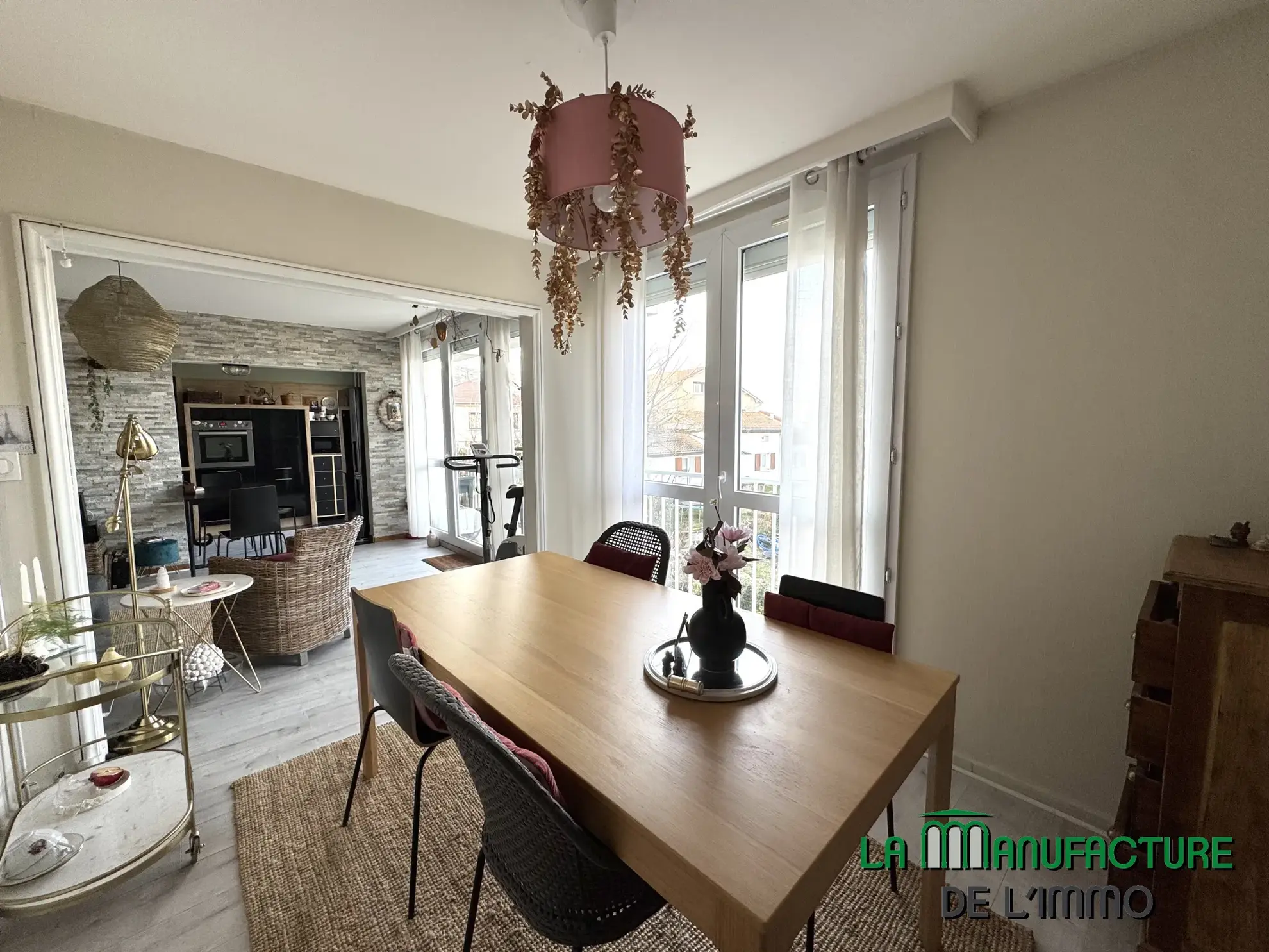 Appartement F4 avec balcon à Villeboeuf le Haut, Saint-Étienne 