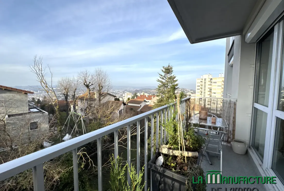 Appartement F4 avec balcon à Villeboeuf le Haut, Saint-Étienne 