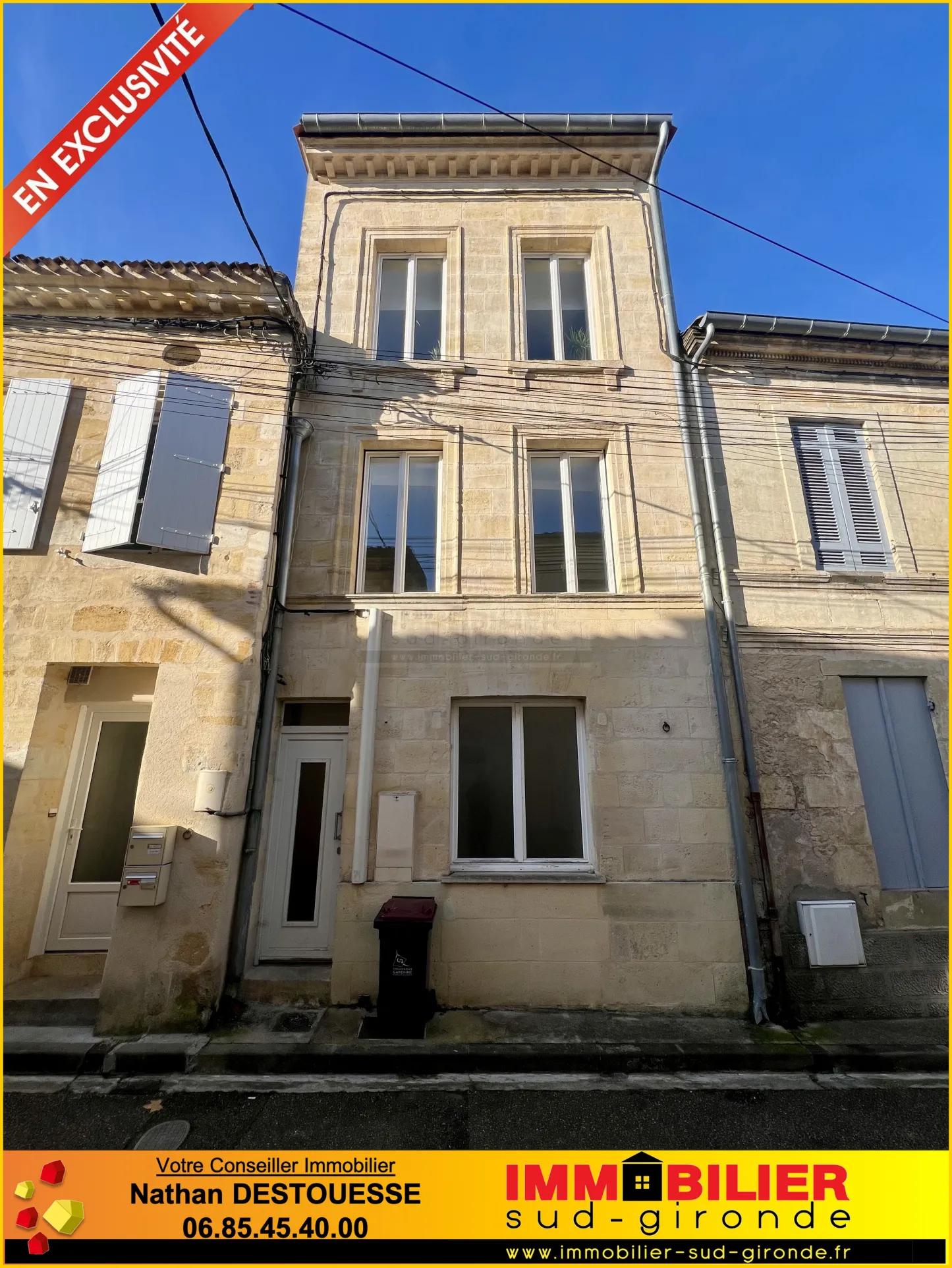 Immeuble de rapport à vendre au centre bourg de Podensac 