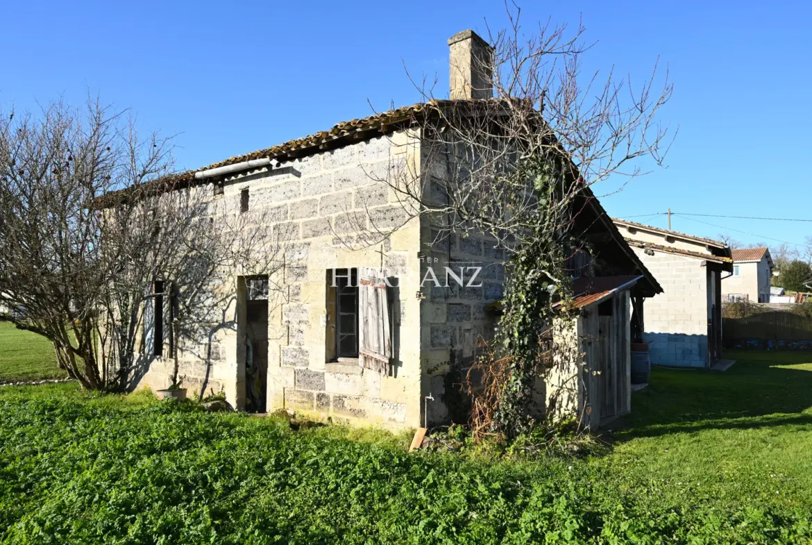 Maison en pierre 6 pièces à Porchères avec jardin et dépendances 