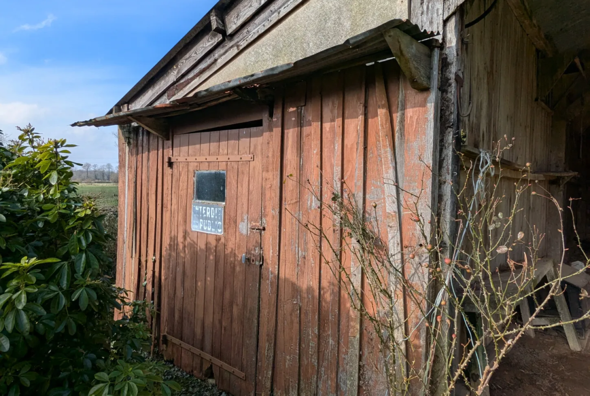 Longère en pierres avec 5 chambres à Maxent, en campagne 