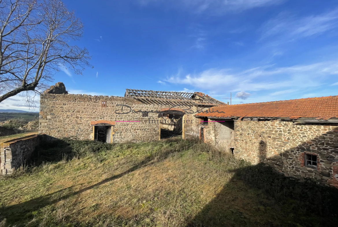 Corps de Ferme à Réhabiliter - 580 m² - St Priest la Roche 