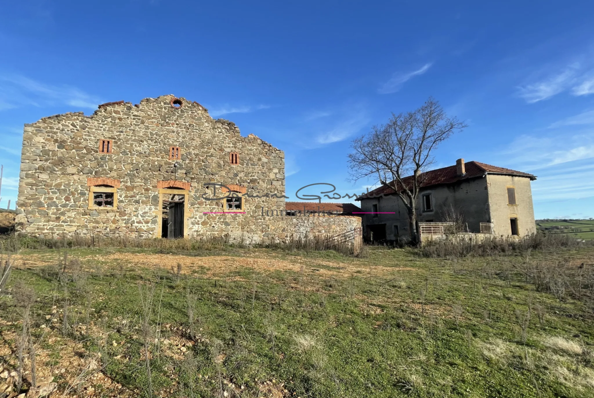 Corps de Ferme à Réhabiliter - 580 m² - St Priest la Roche 