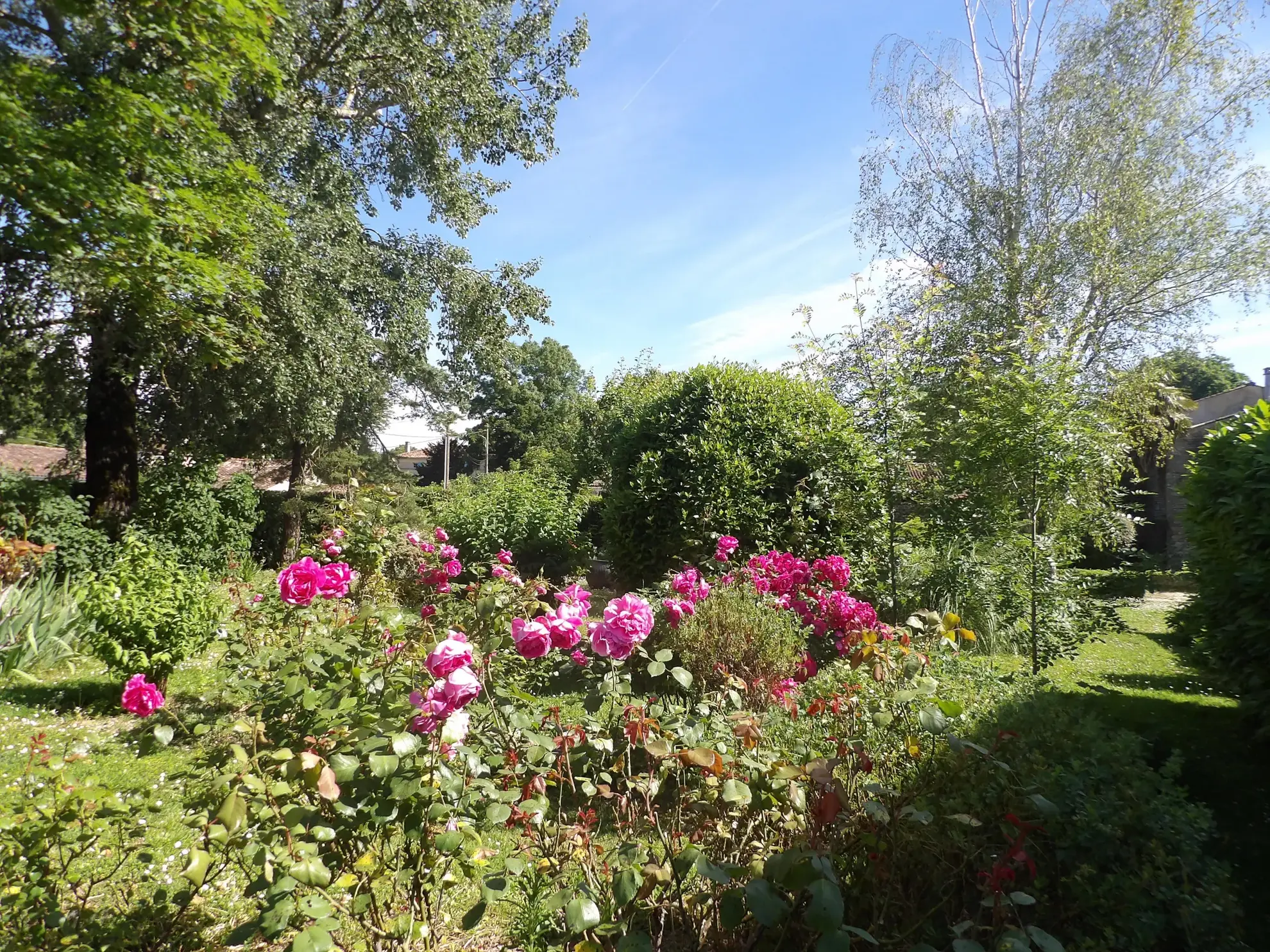 Maison ancienne avec jardin et dépendances à Bazauges 