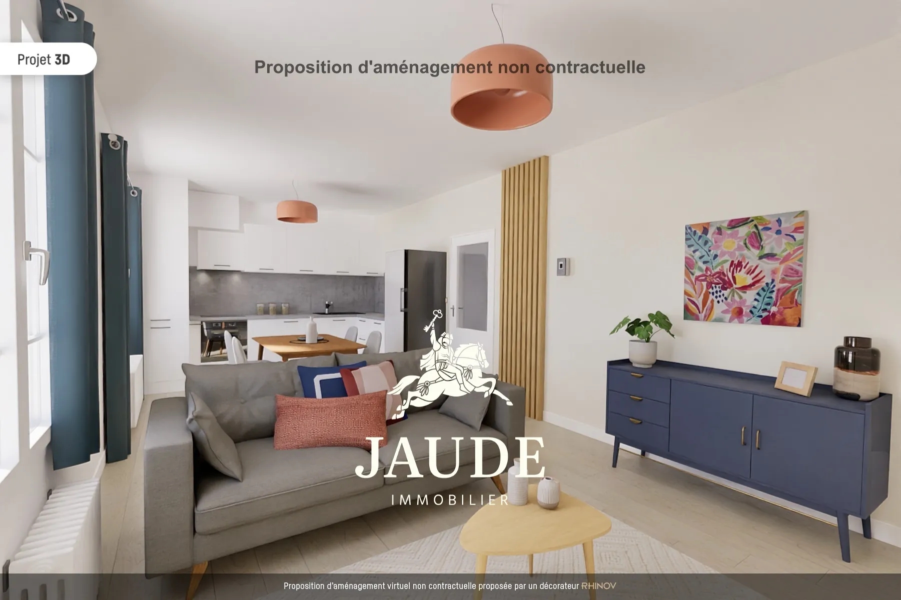 Superbe appartement F3 de 63 m2 à Chamalières 