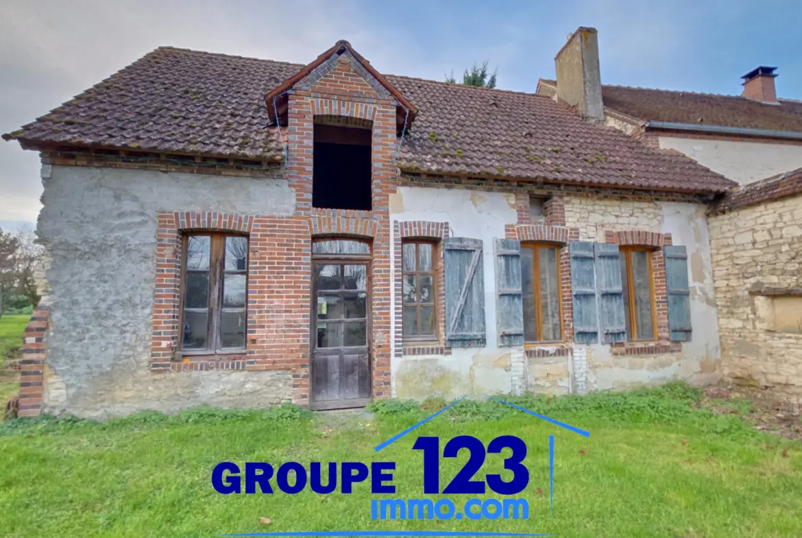 À Saint-Maurice-Thizouaille, pavillon de 1990 sur un grand terrain avec maison à réhabiliter 