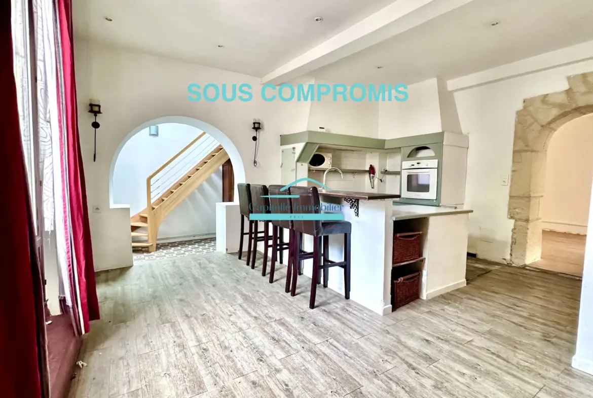 Maison de village avec studio à Mireval - 140 m² 