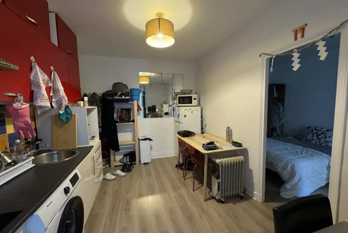 Studio à vendre occupé près du parc de Choisy, Paris 75013 