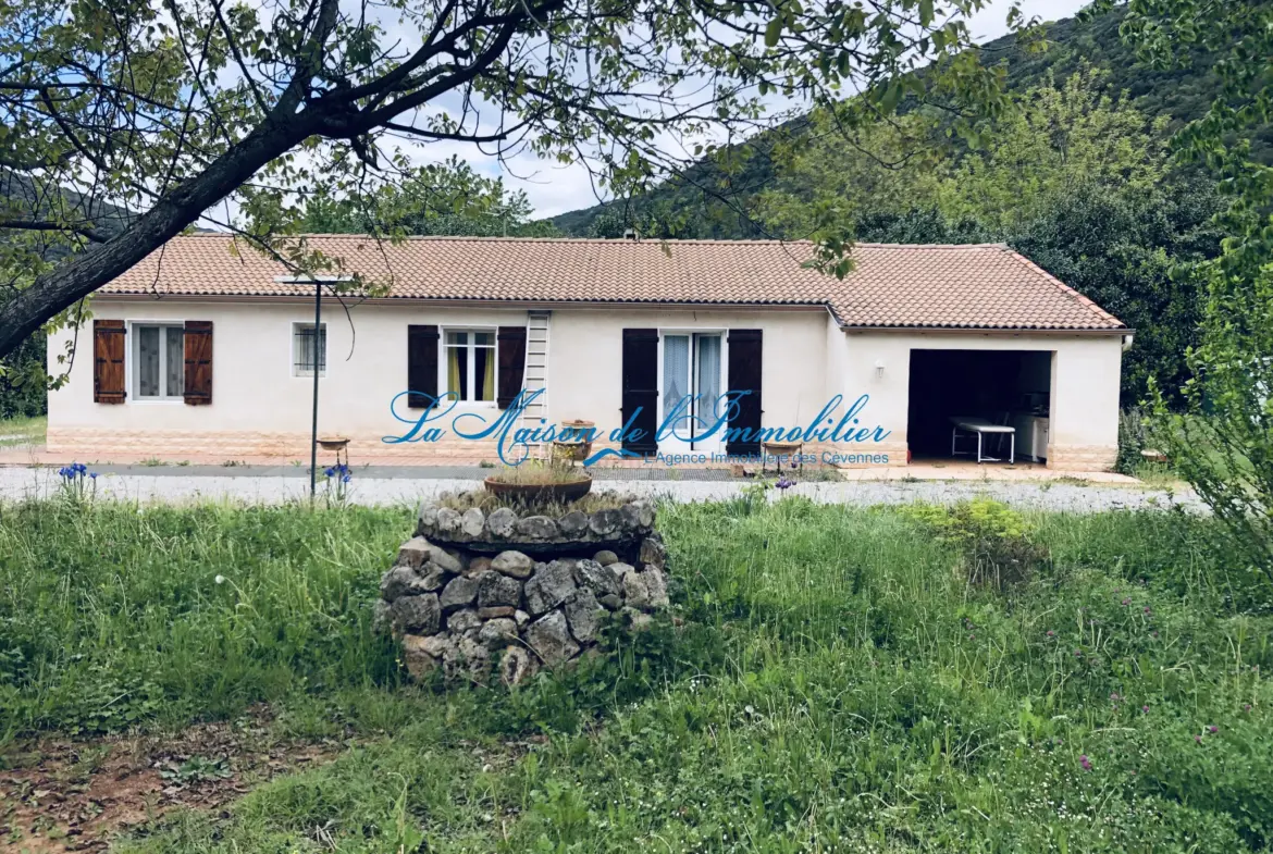 Maison Plain Pied 5 Pièces Proche Anduze sur 3250 m2 de Terrain 