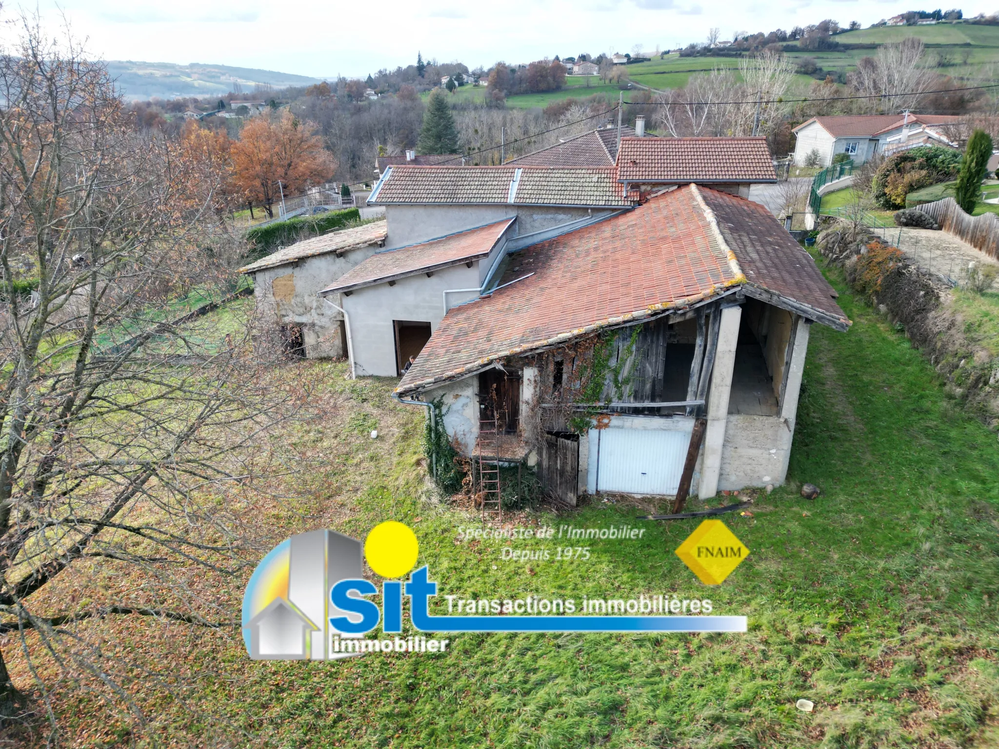 Fermette à rénover à Vernioz (38150) - 82 m² habitables 