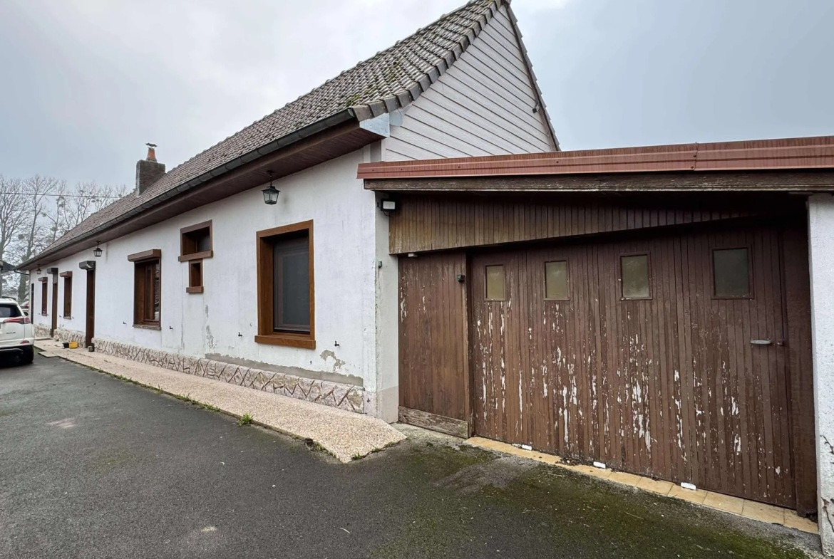 Maison à vendre avec tout confort en rez-de-chaussée à Crécy en Ponthieu 