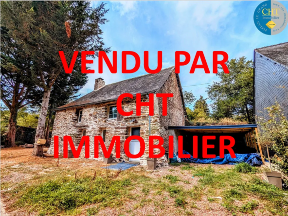 Maison en pierres avec 3 chambres à Beignon (56) à vendre