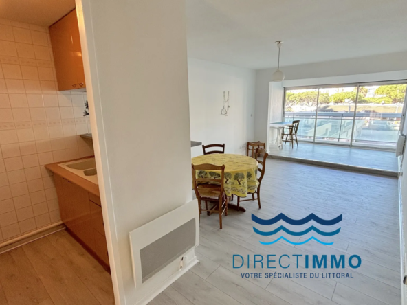 Vente Appartement F2 Traversant à Carnon-Plage avec Loggia