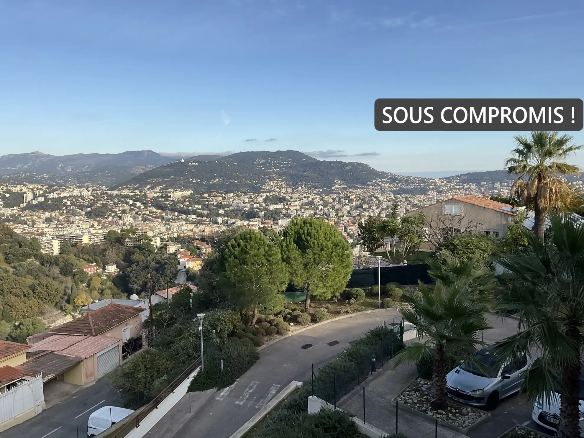 Studio meublé avec superbe vue dégagée à Nice 